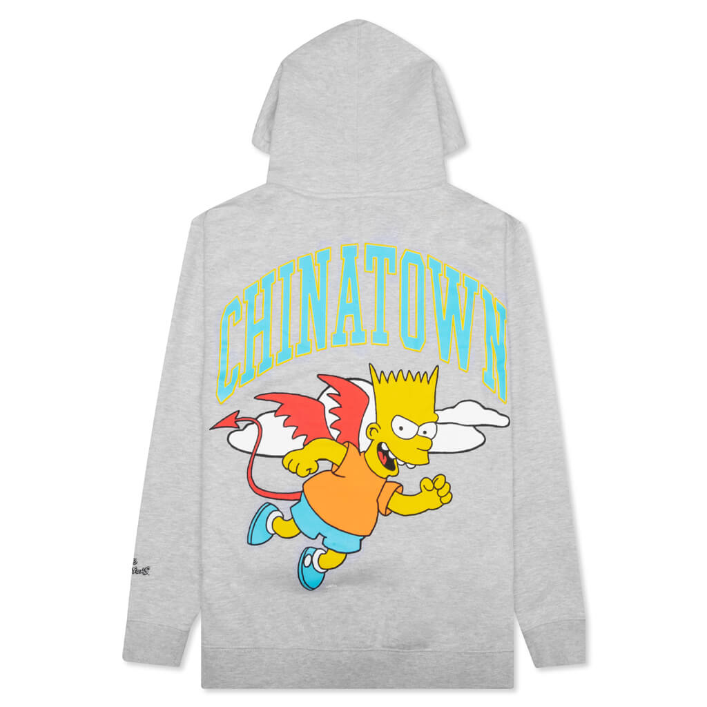 Chinatown x The Simpsons Devil Arc Hoodie - Ash