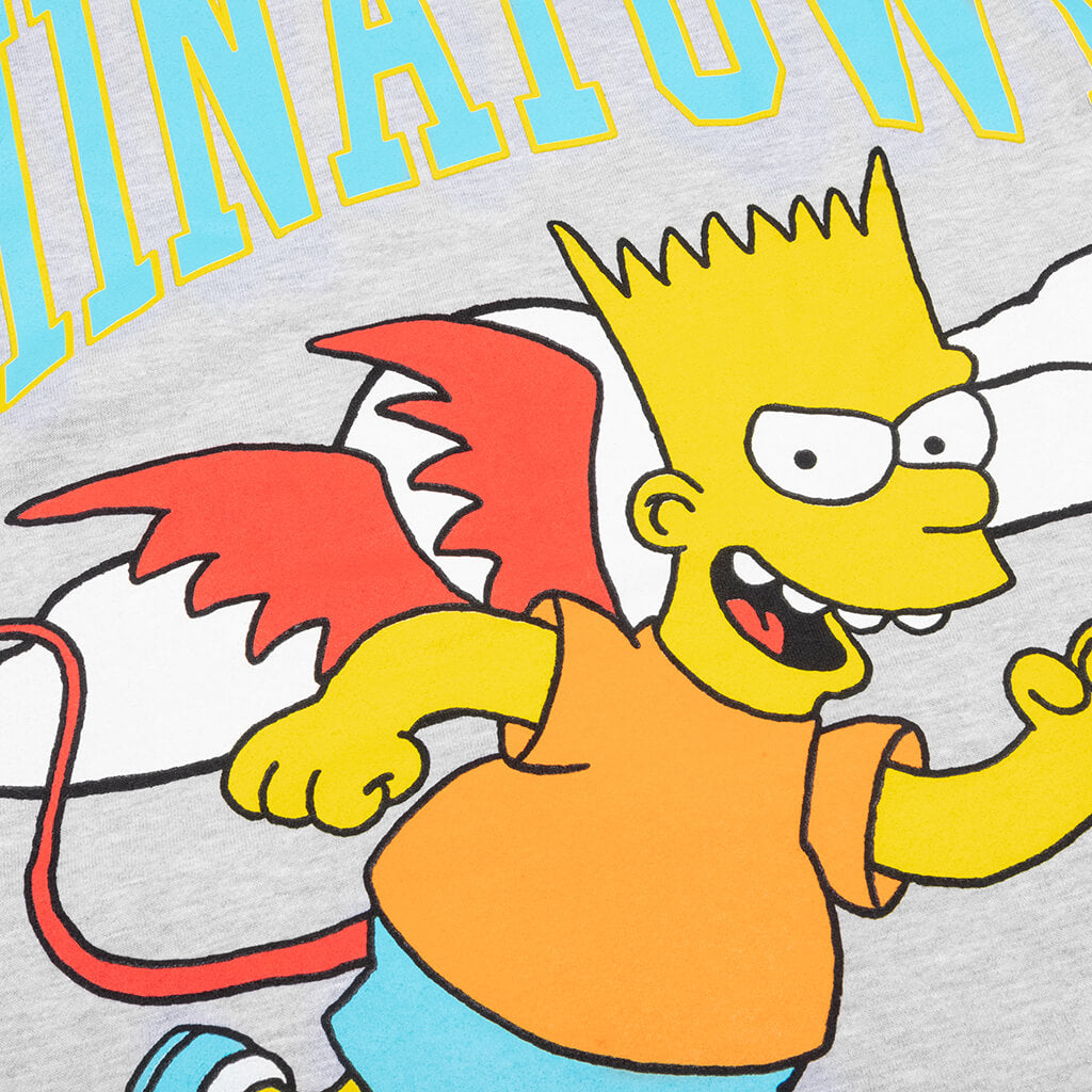 Chinatown x The Simpsons Devil Arc Hoodie - Ash