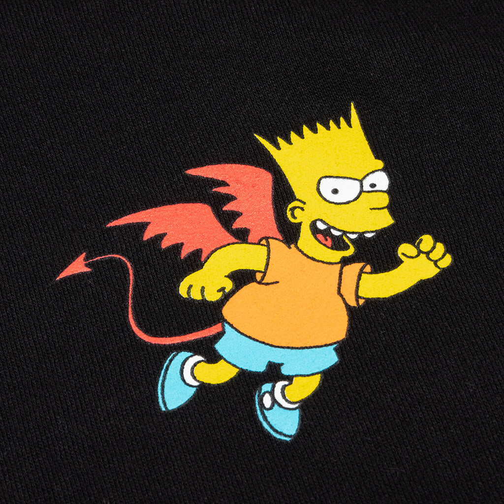 Chinatown x The Simpsons Devil Arc Hoodie - Black