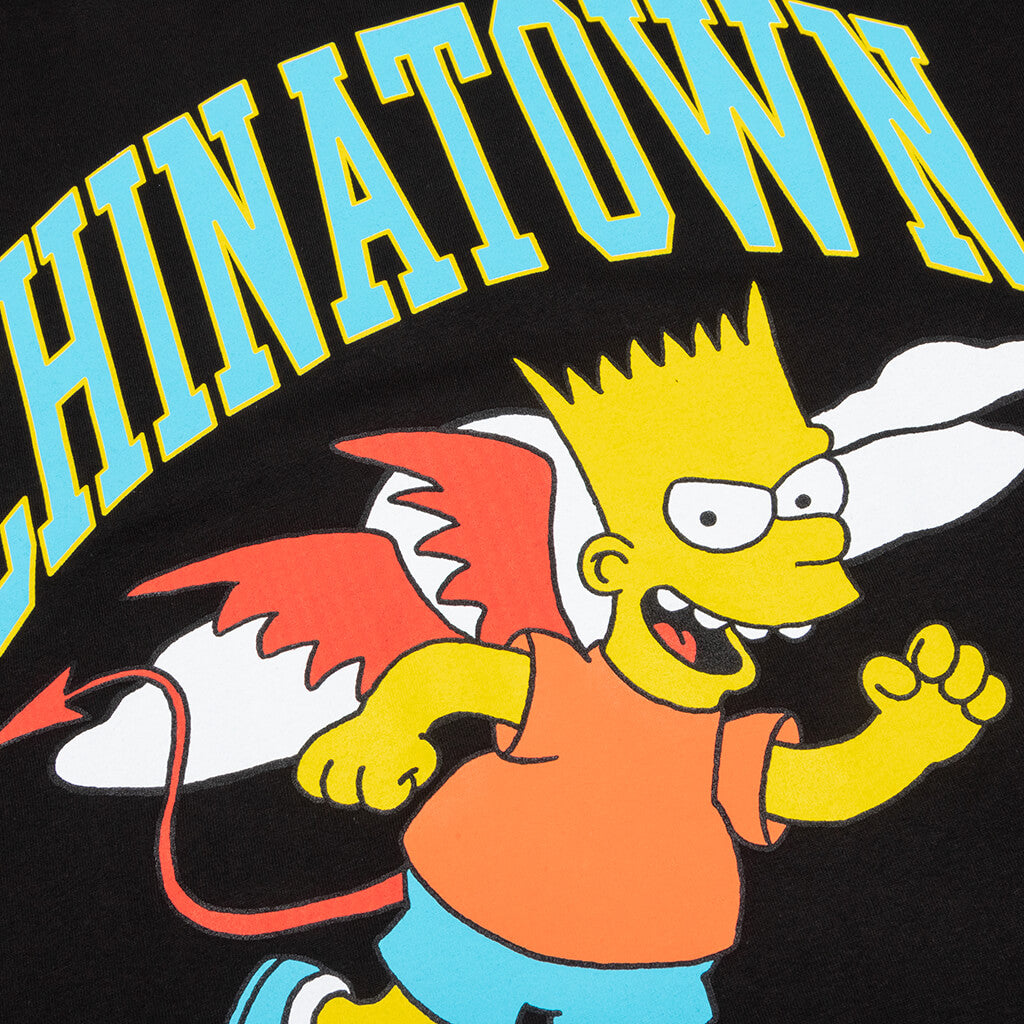 Chinatown x The Simpsons Devil Arc T-Shirt - Black
