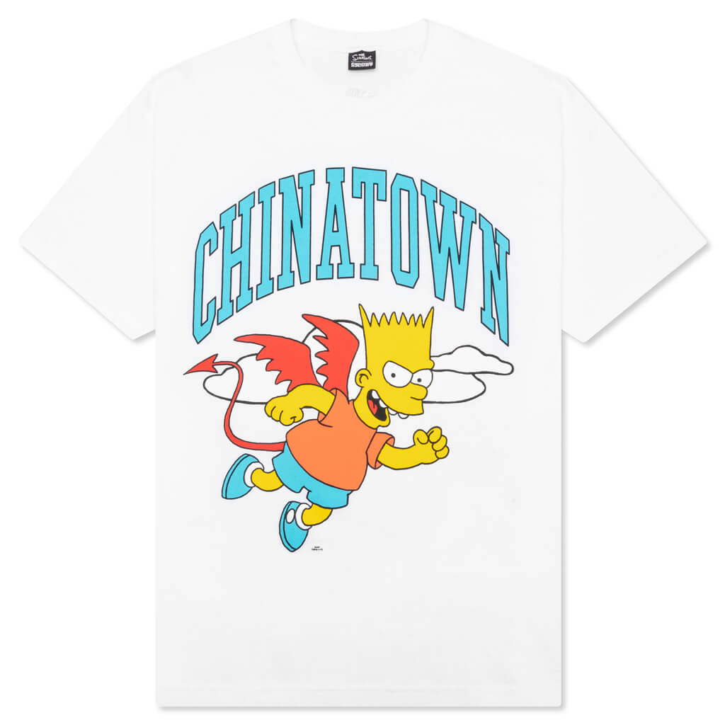 Chinatown x The Simpsons Devil Arc T-Shirt - White