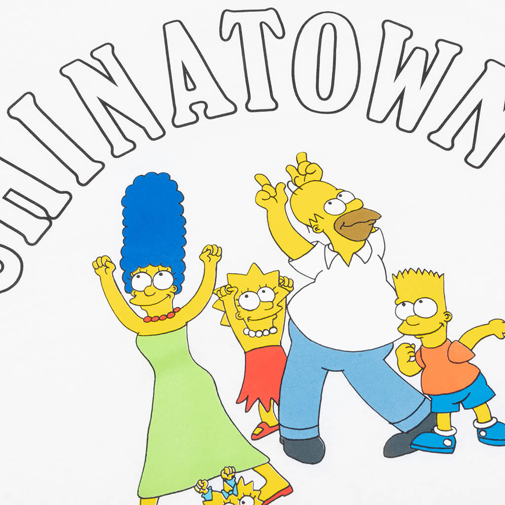 Chinatown x The Simpsons Family OG T-Shirt - White