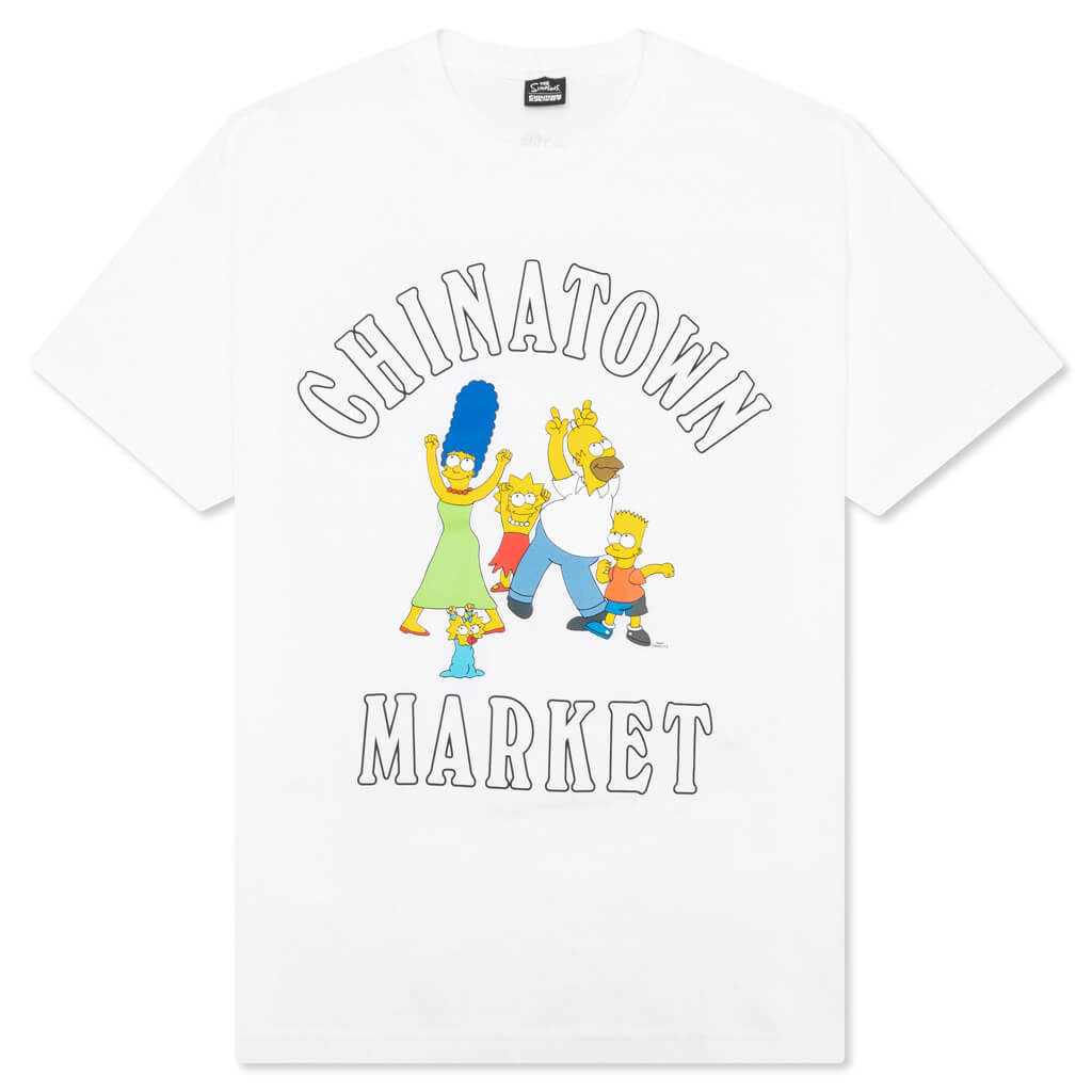 Chinatown x The Simpsons Family OG T-Shirt - White
