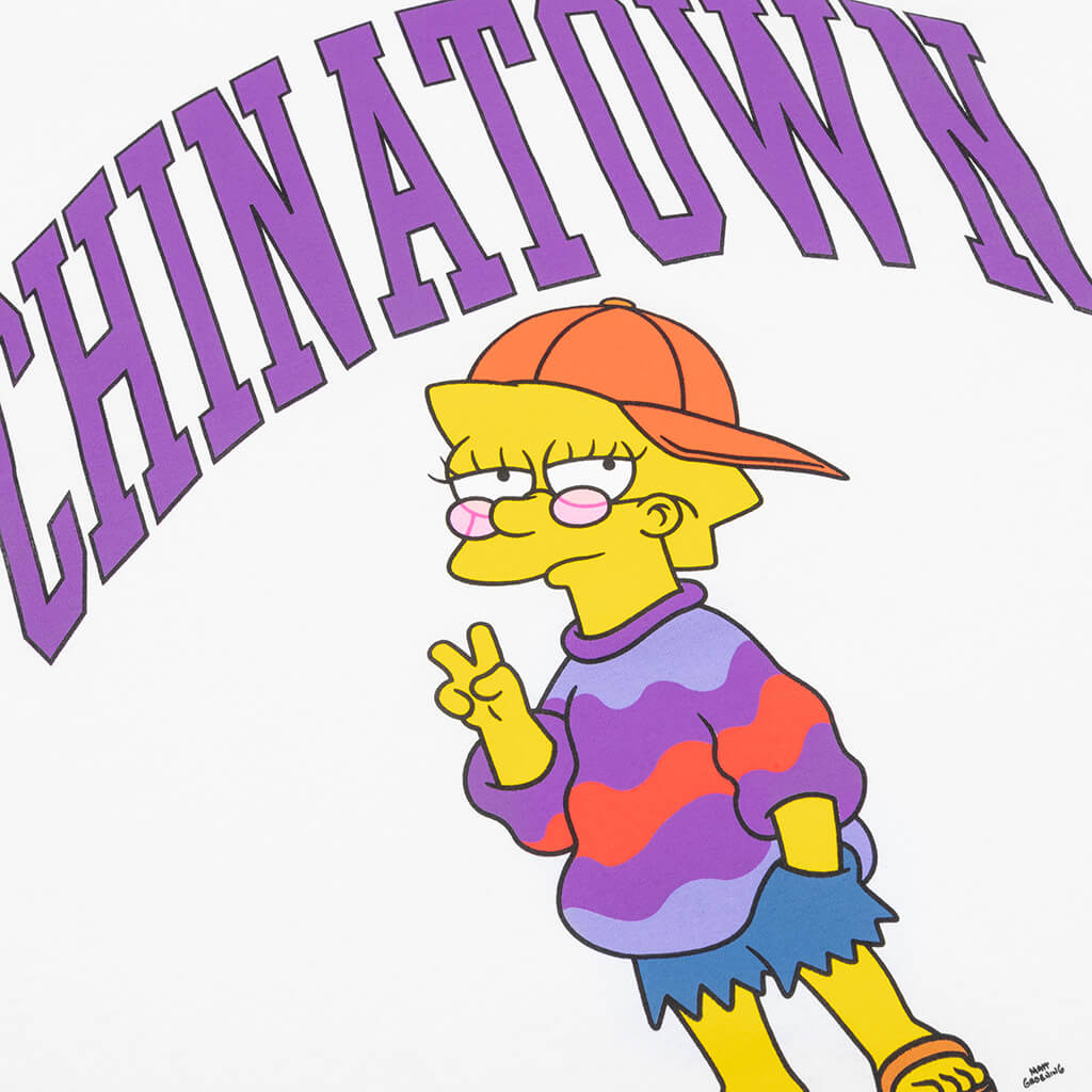 Chinatown x The Simpsons Like You Know Whatever Arc T-Shirt - White