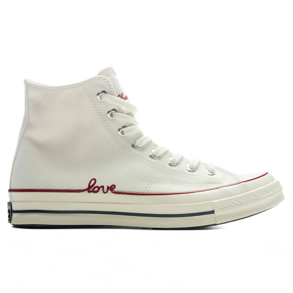 Chuck 70 Hi 'Valentine's Day' - Vintage White/Egret