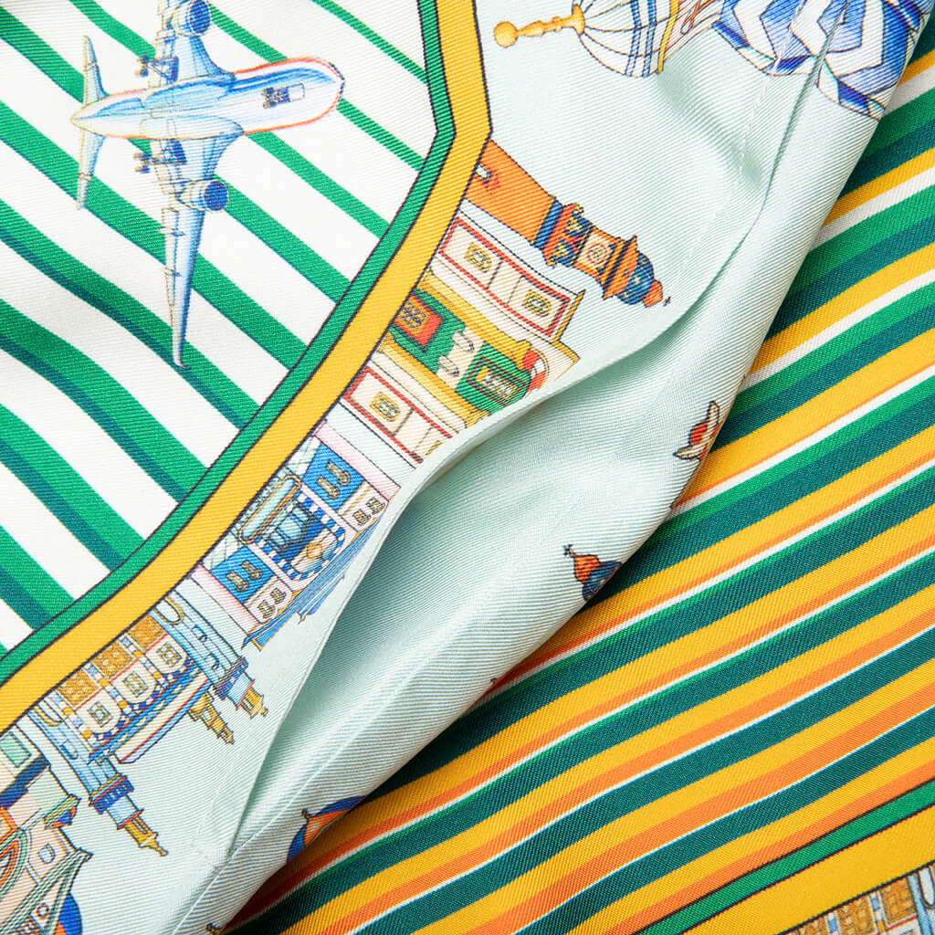 Cityscape Silk Twill Shorts - Multi