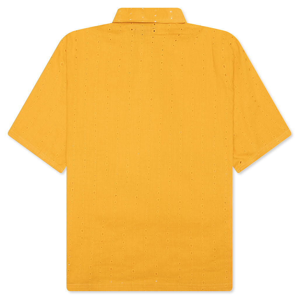 Clarity Woven Polo - Yellow