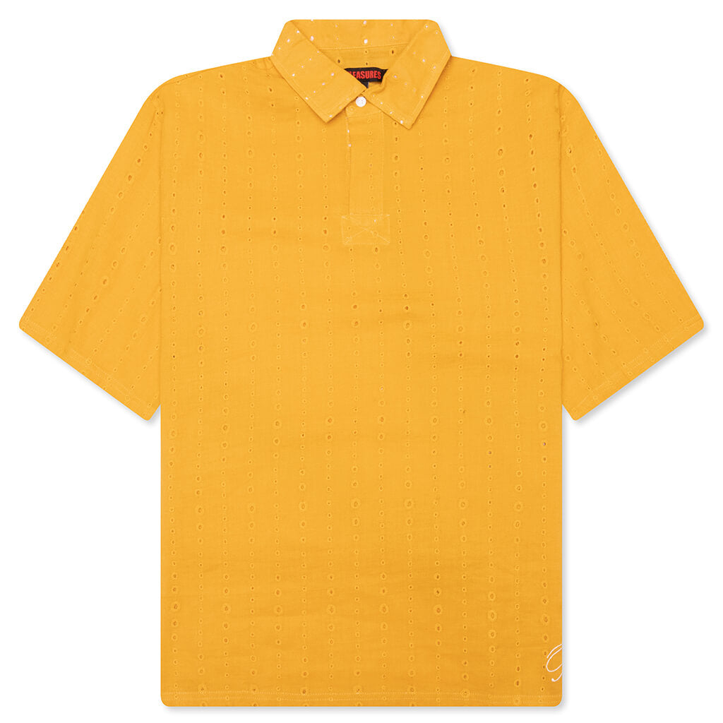 Clarity Woven Polo - Yellow