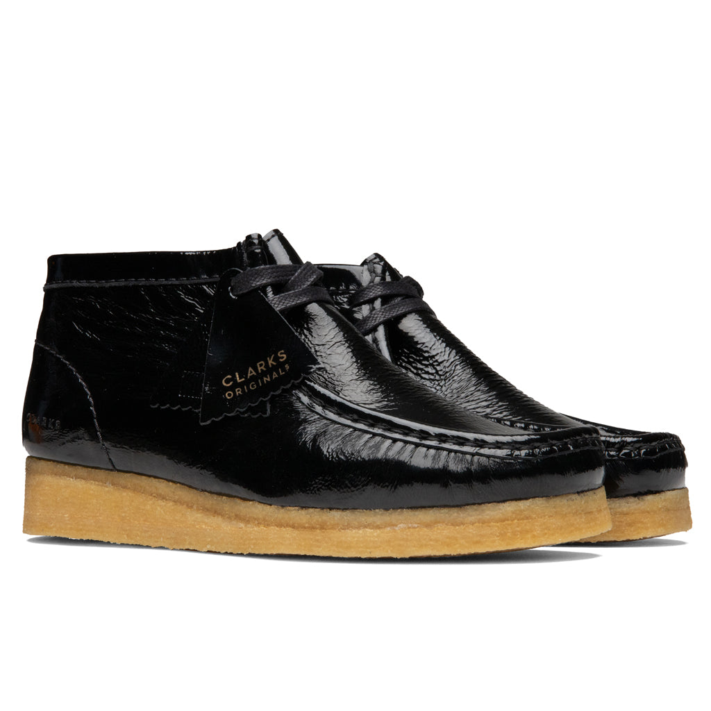 Women's Wallabee Boot - Black Patent