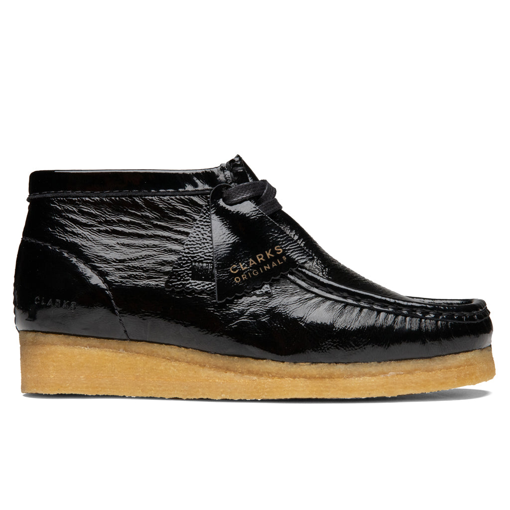 Women's Wallabee Boot - Black Patent