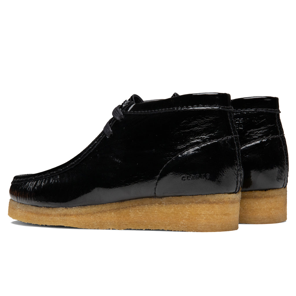 Women's Wallabee Boot - Black Patent