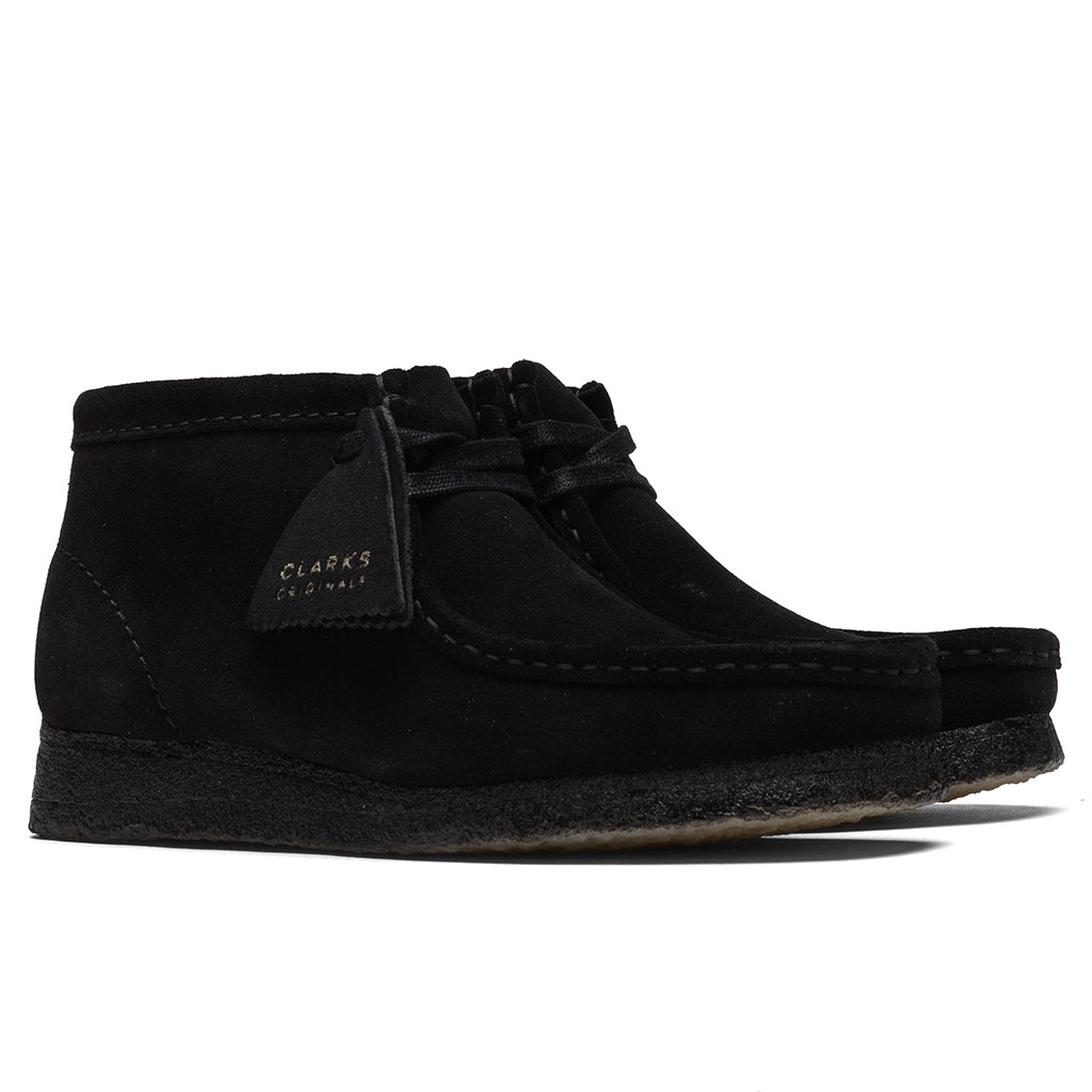 Women's Wallabee Boot - Black Suede
