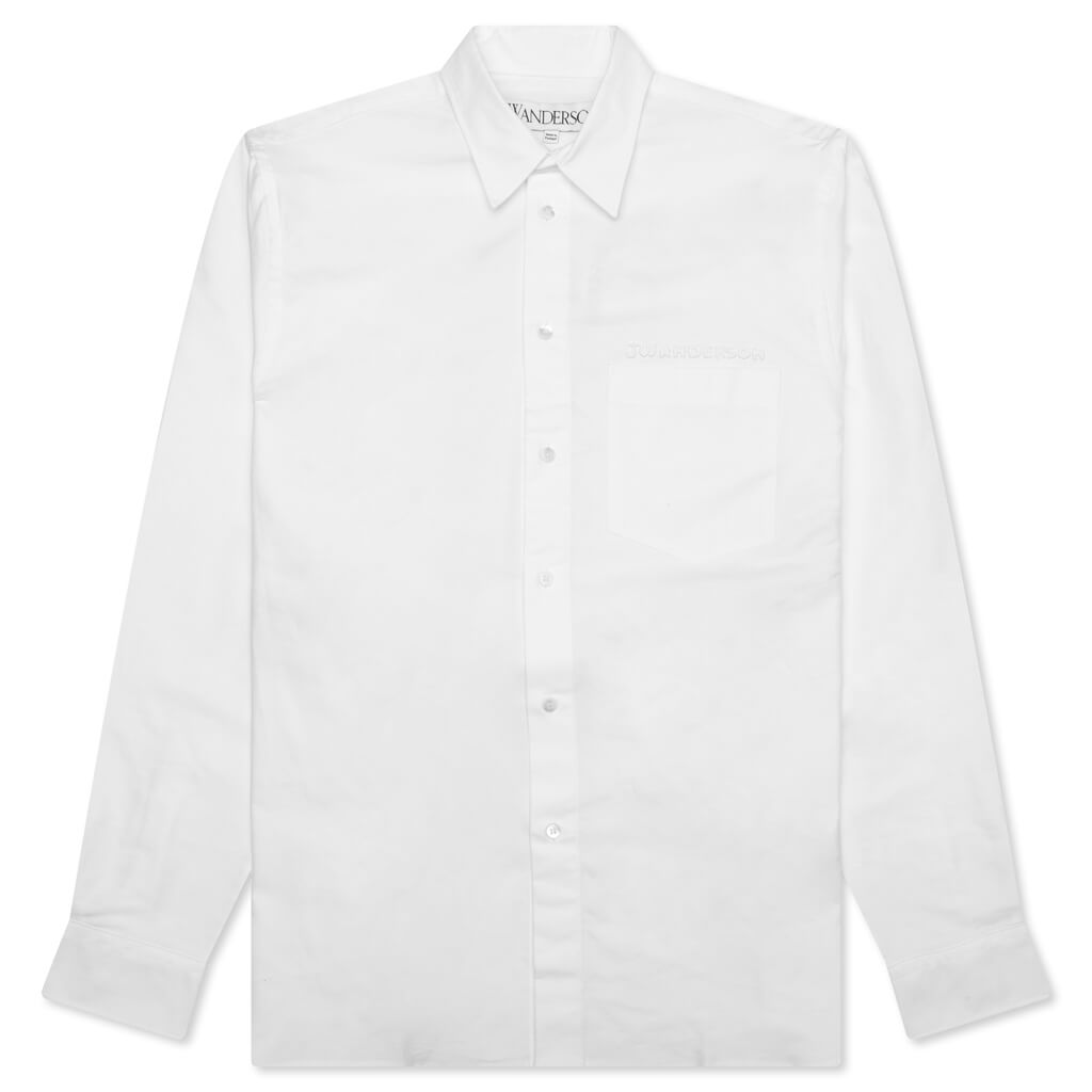Classic Fit Logo Pocket Shirt - White