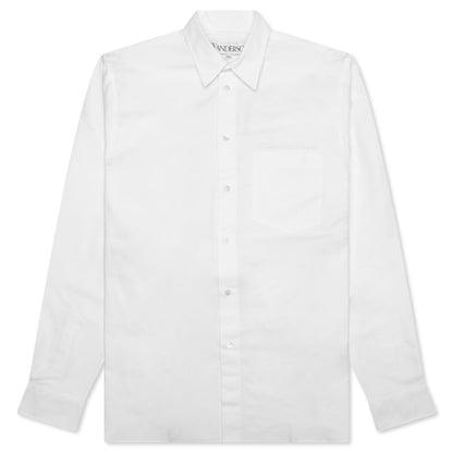 Classic Fit Logo Pocket Shirt - White