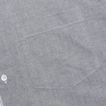 Classic Fit Patchwork Shirt - Light Blue/Grey
