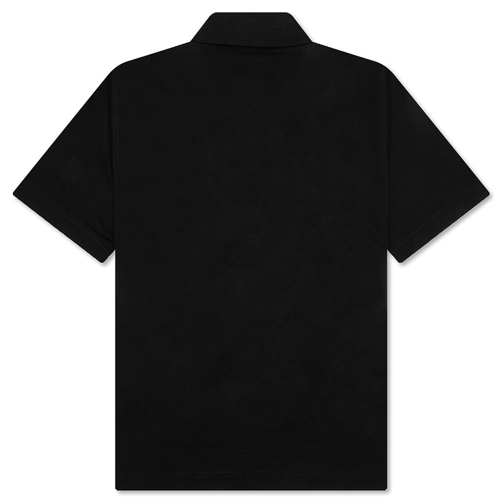Classic Fit Polo w/ Branding - Black