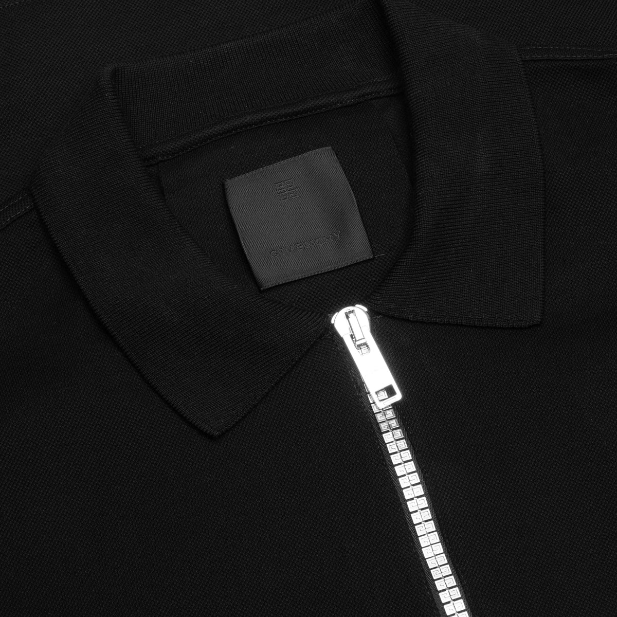 Classic Fit Polo w/ Branding - Black