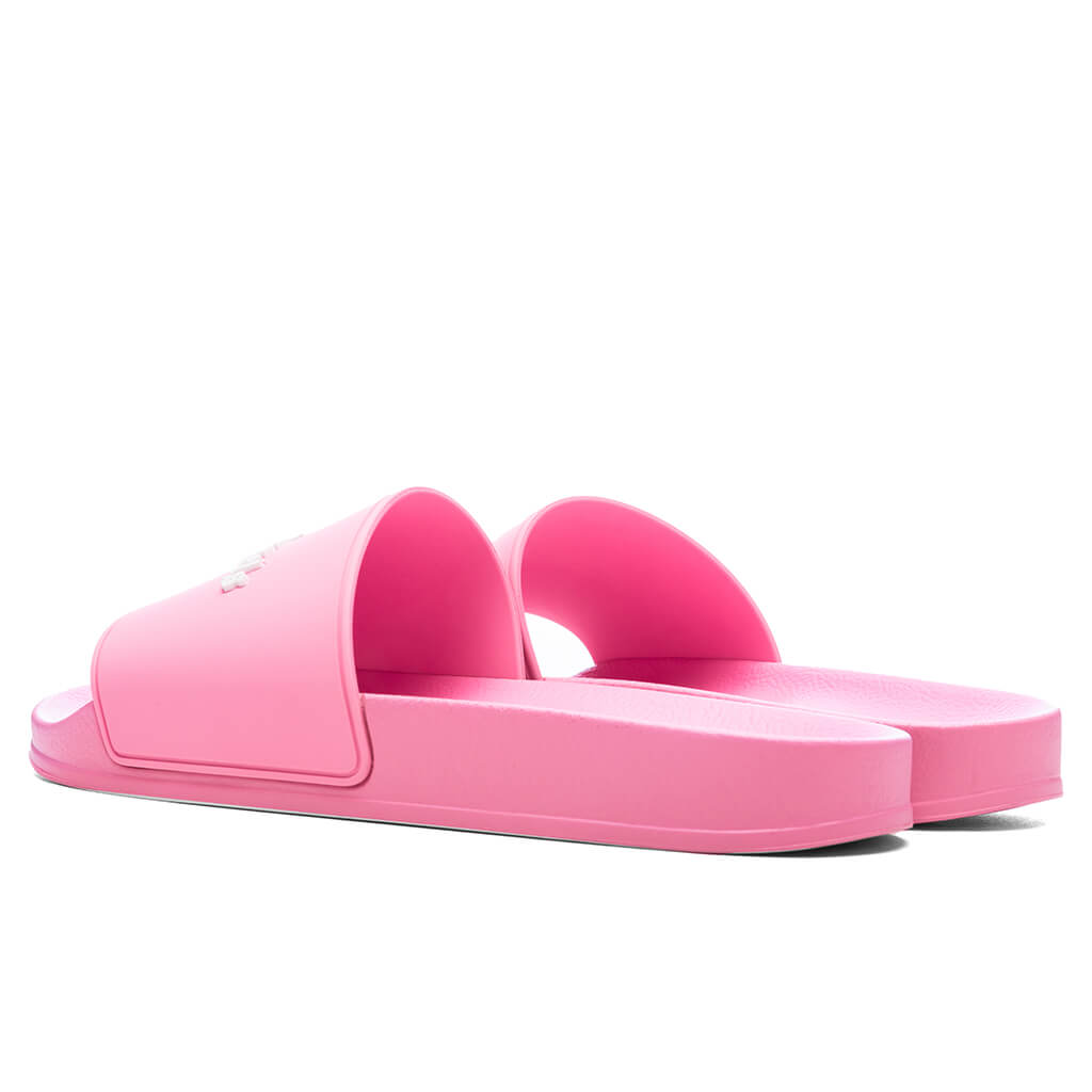 Classic Logo Pool Slider - Fuchsia Fluorescent