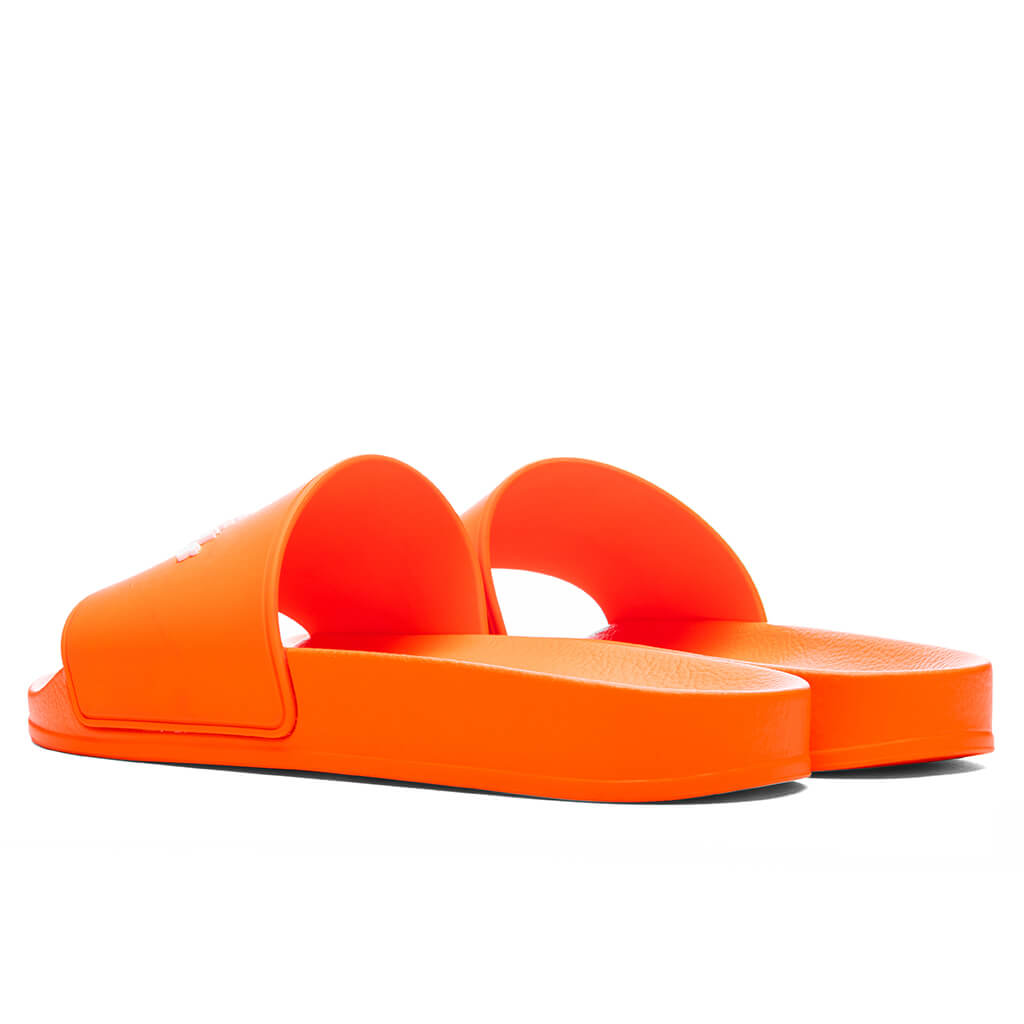 Classic Logo Pool Slider - Orange Fluorescent