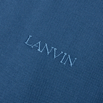 Classic Oversized Polo With Curb Detail - Neptune Blue
