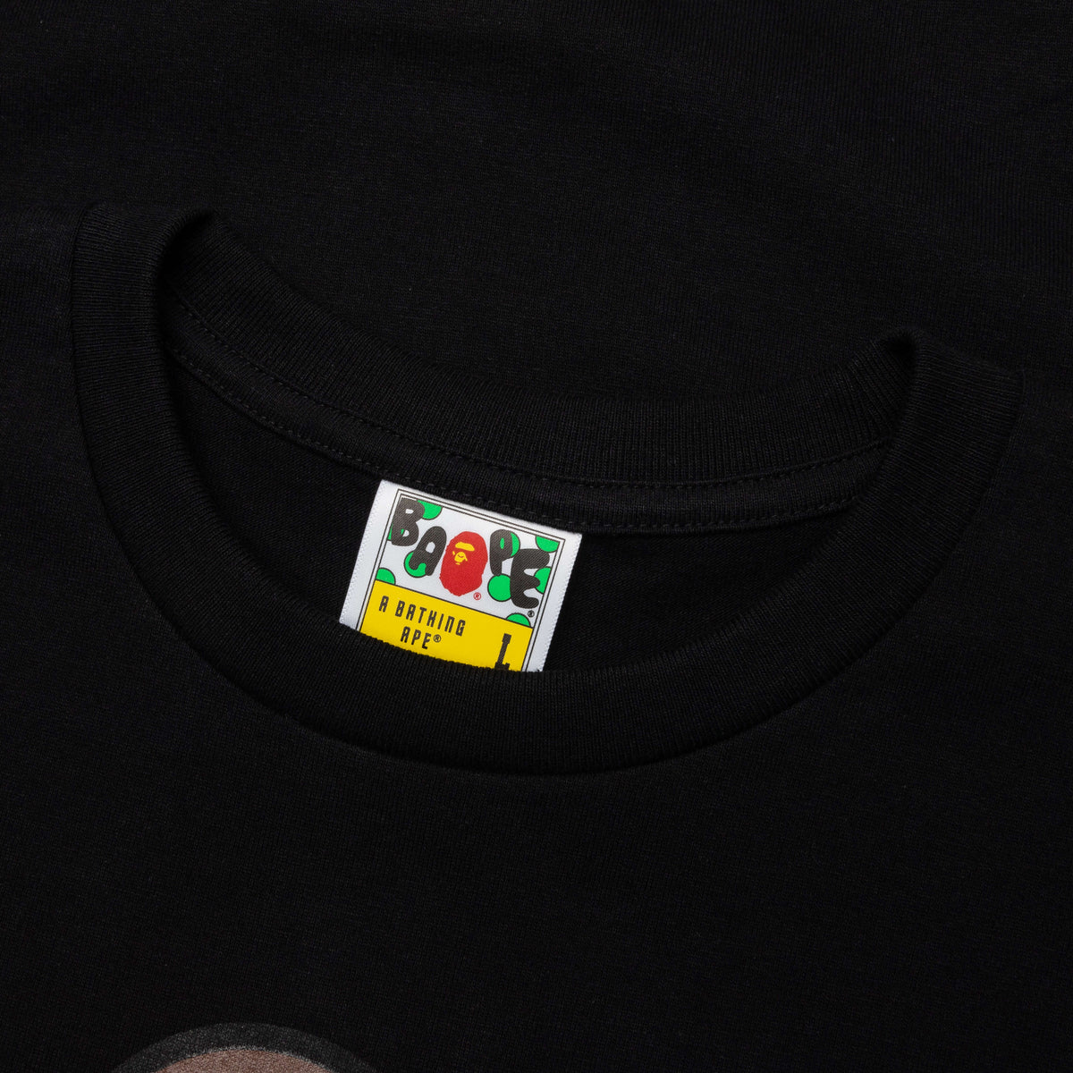 Color Camo Milo on Big Ape Tee - Black/Purple