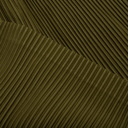 Color Pleats Shorts - Olive Khaki