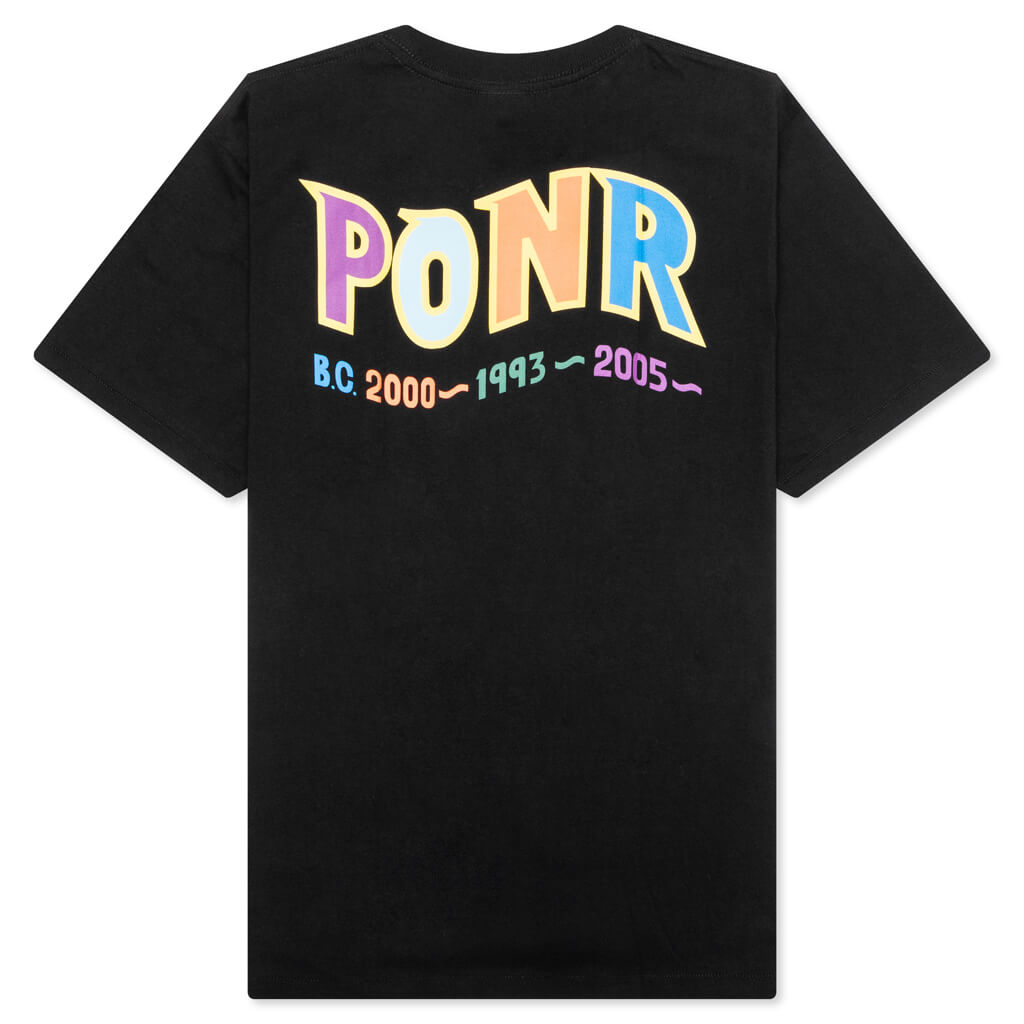 Colors Shark Ponr Tee - Black