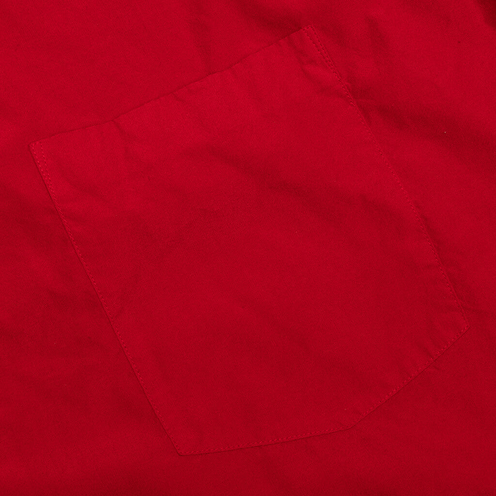 Plus Button Up - Red