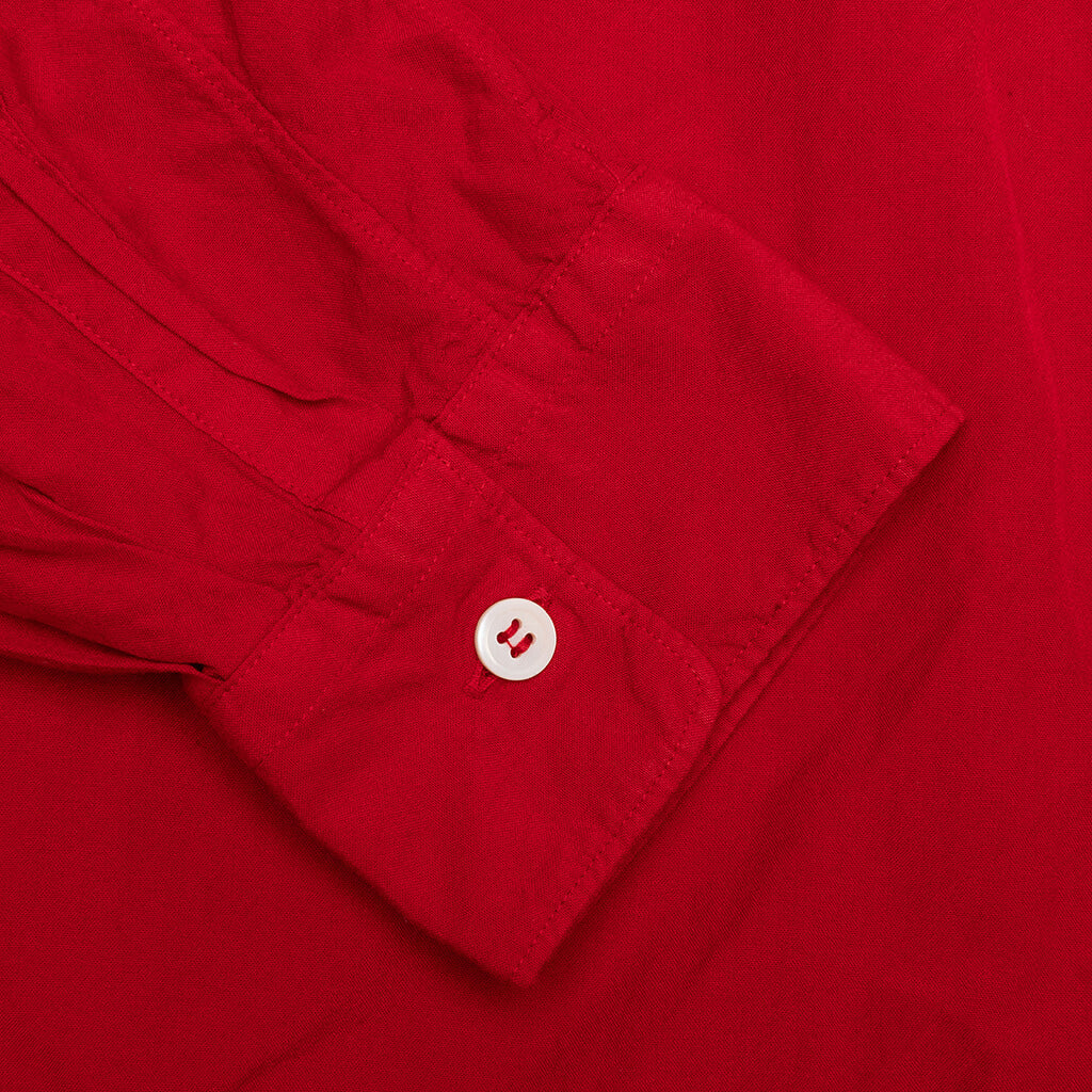 Plus Button Up - Red