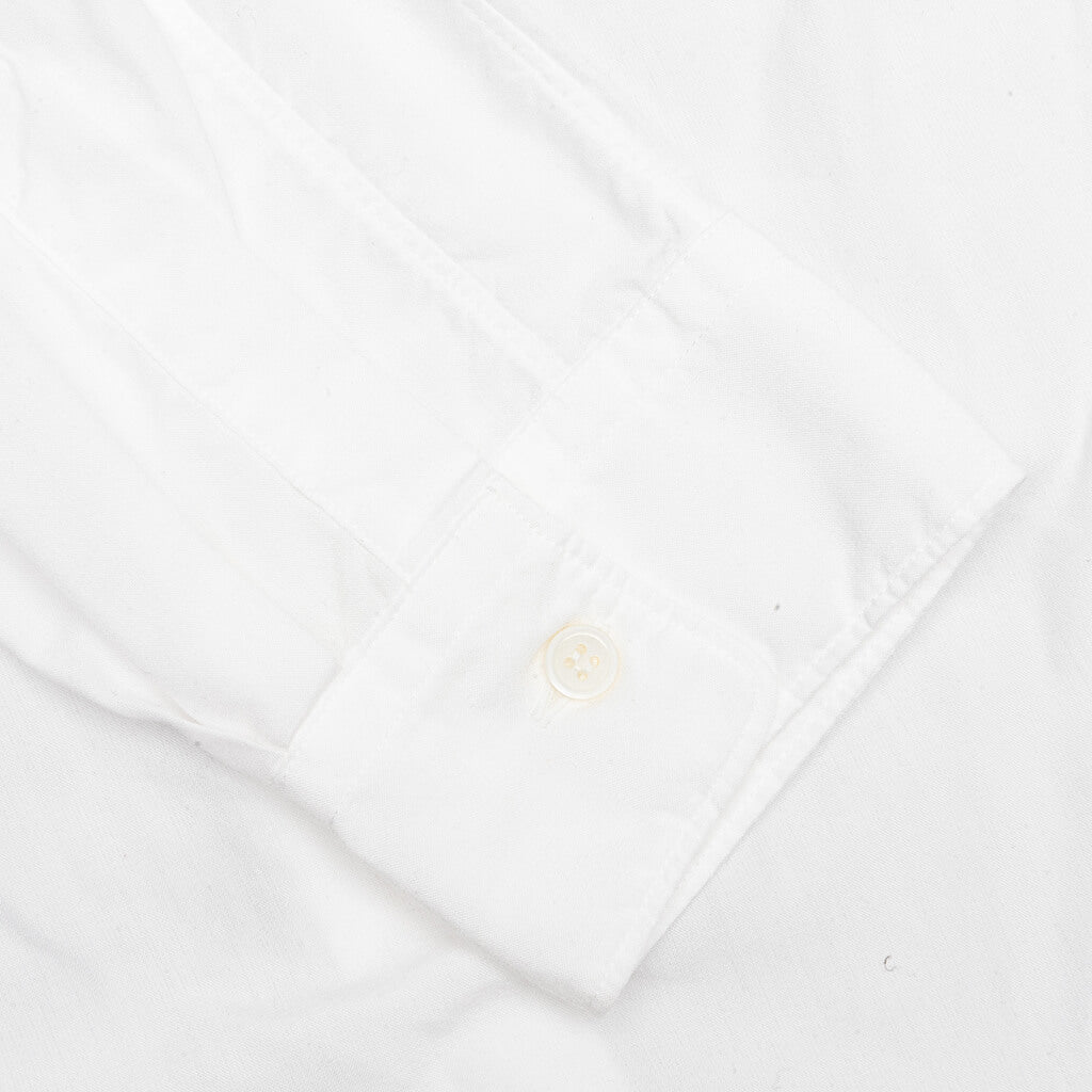 Plus Button Up Shirt - White