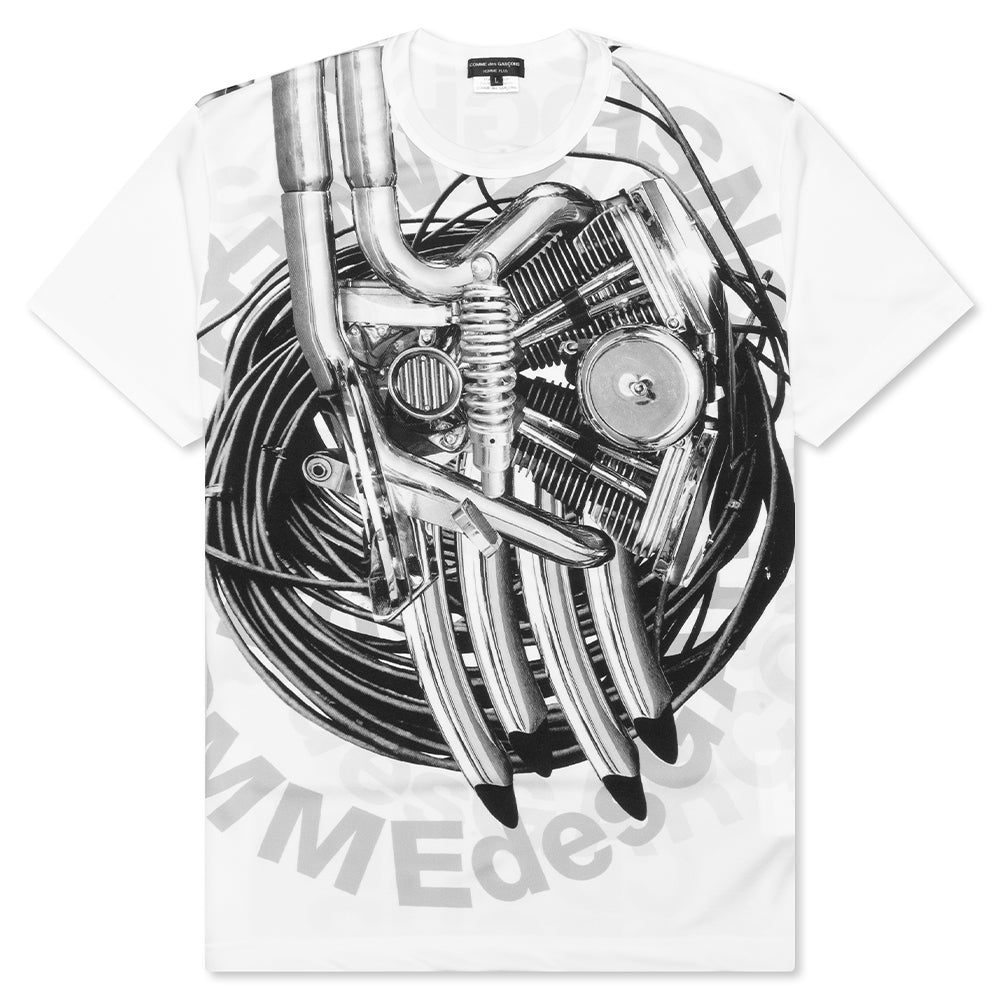 Plus Motor T-Shirt - White/Black