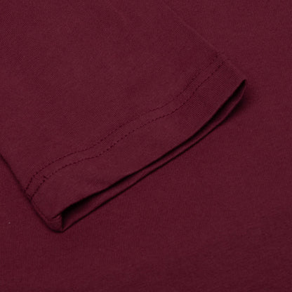Back Logo L/S Tee - Burgundy