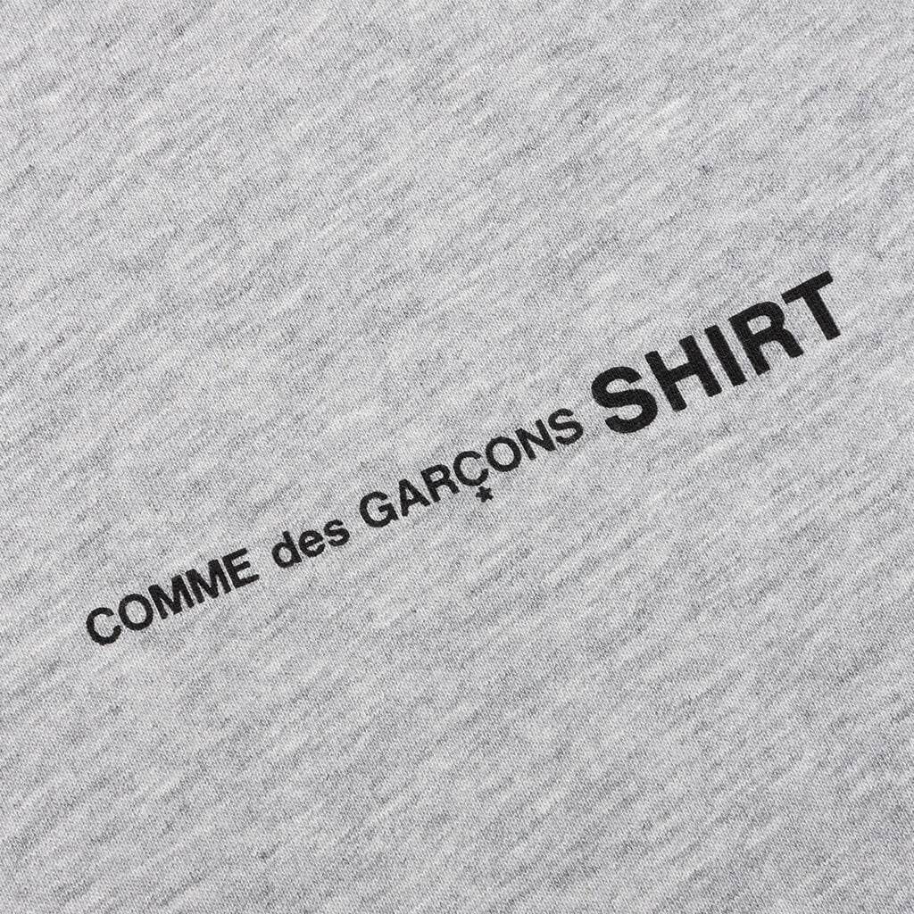 Comme Des Garcons SHIRT L/S Chest Logo Tee - Grey