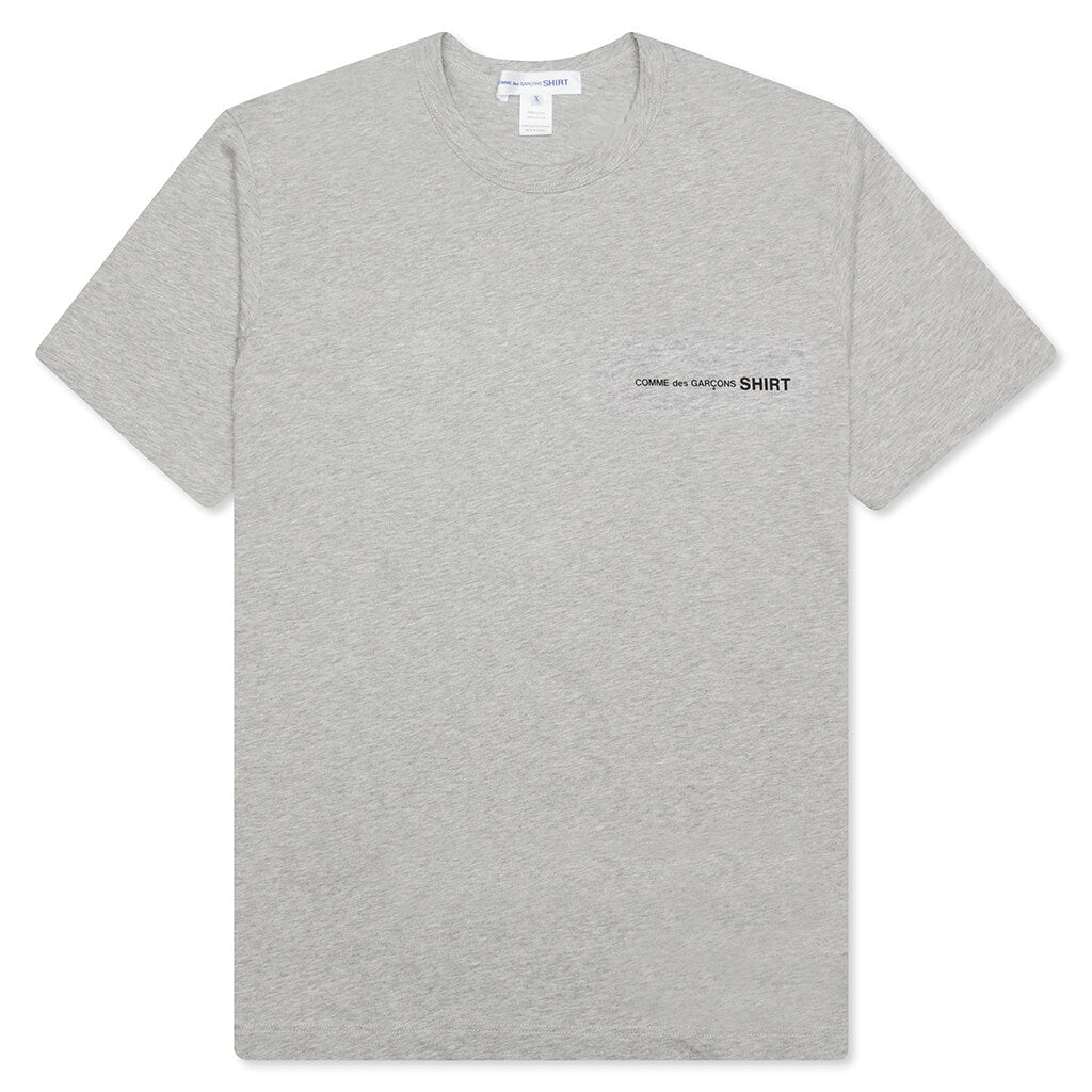 Comme Des Garcons SHIRT S/S Chest Logo Tee - Grey