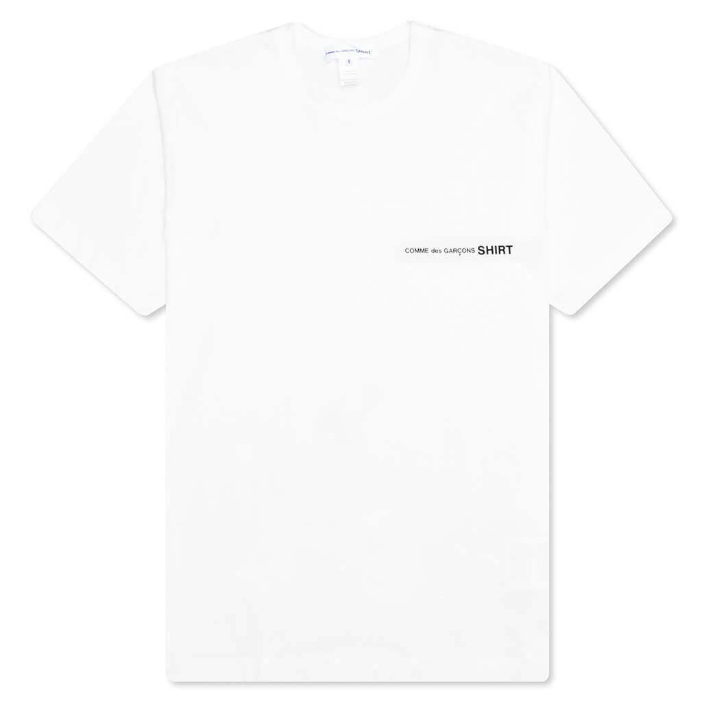 Comme Des Garcons SHIRT S/S Chest Logo Tee - White