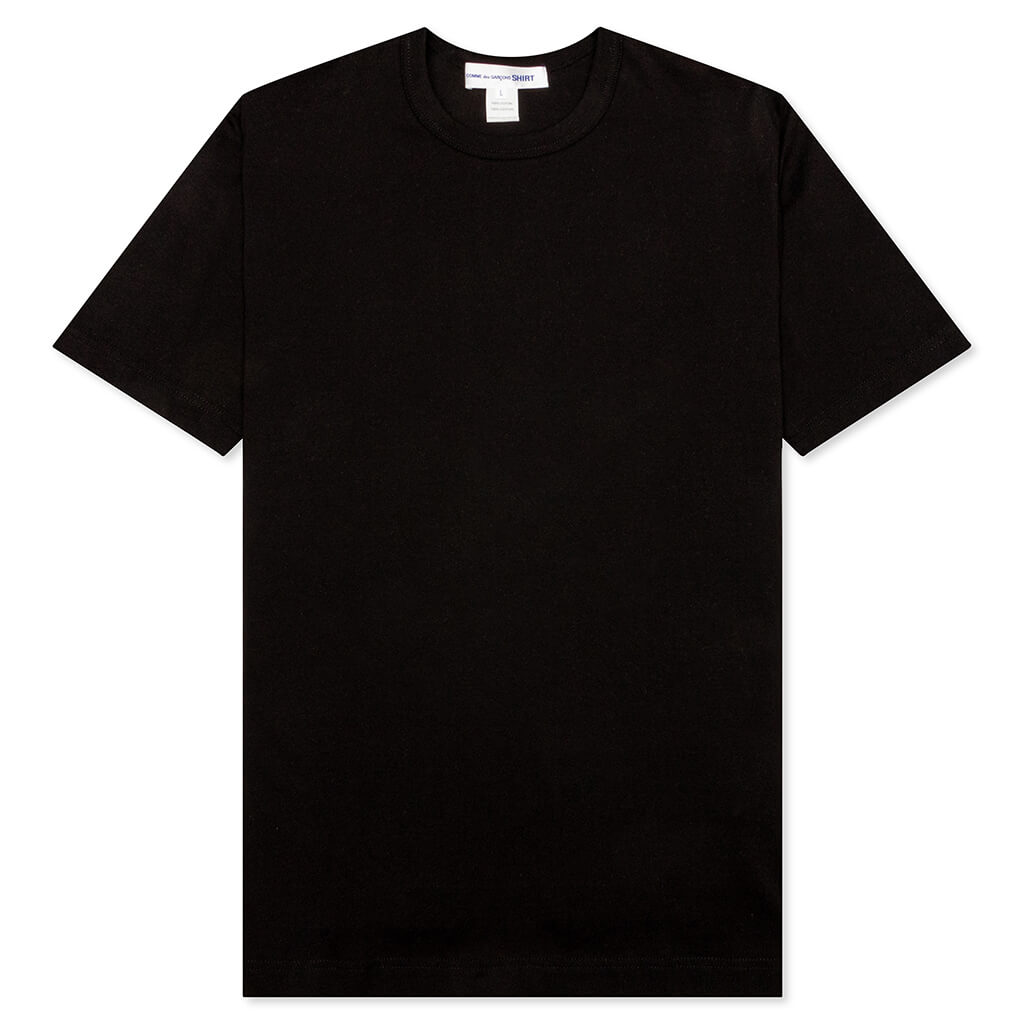 Comme Des Garcons SHIRT Small Back Logo S/S Tee - Black