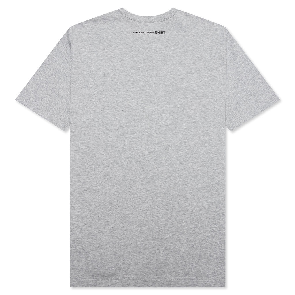 Comme Des Garcons SHIRT Small Back Logo S/S Tee - Grey