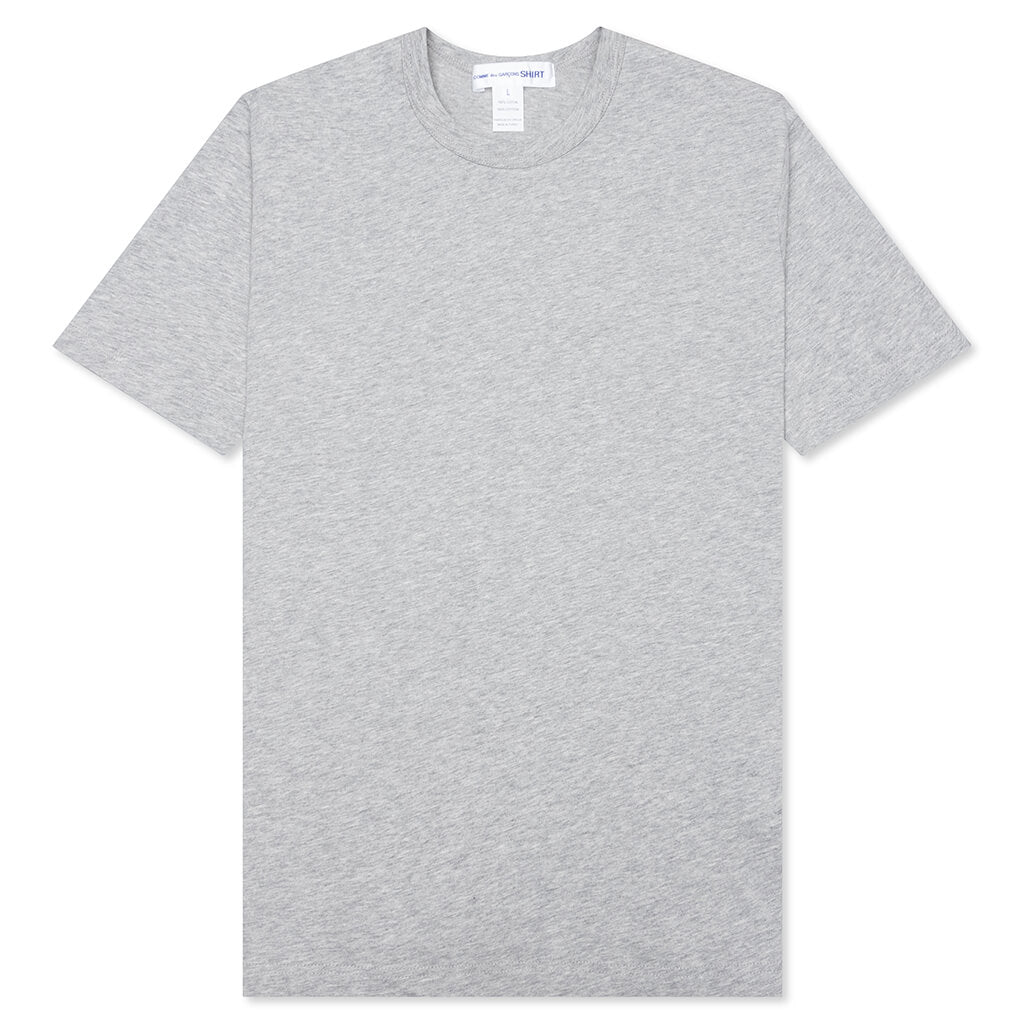 Comme Des Garcons SHIRT Small Back Logo S/S Tee - Grey