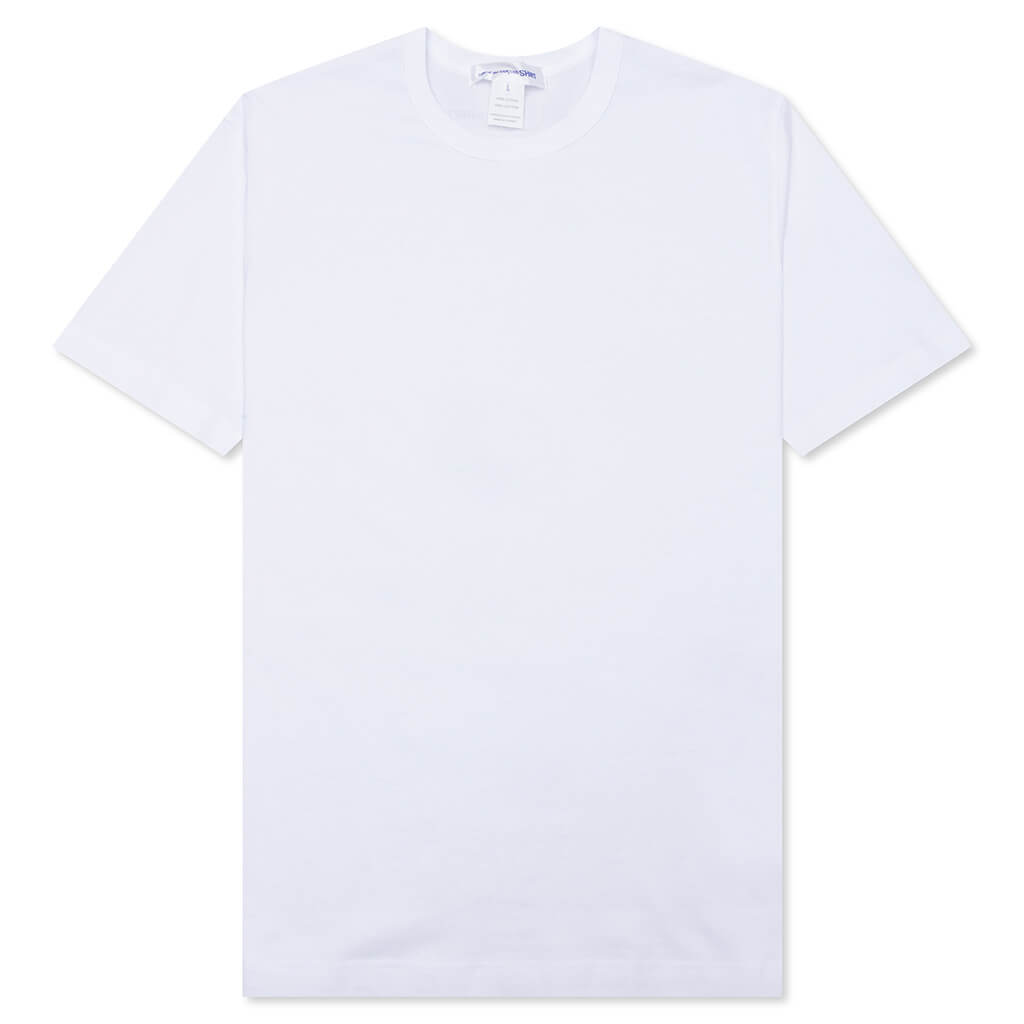 Comme Des Garcons SHIRT Small Back Logo S/S Tee - White
