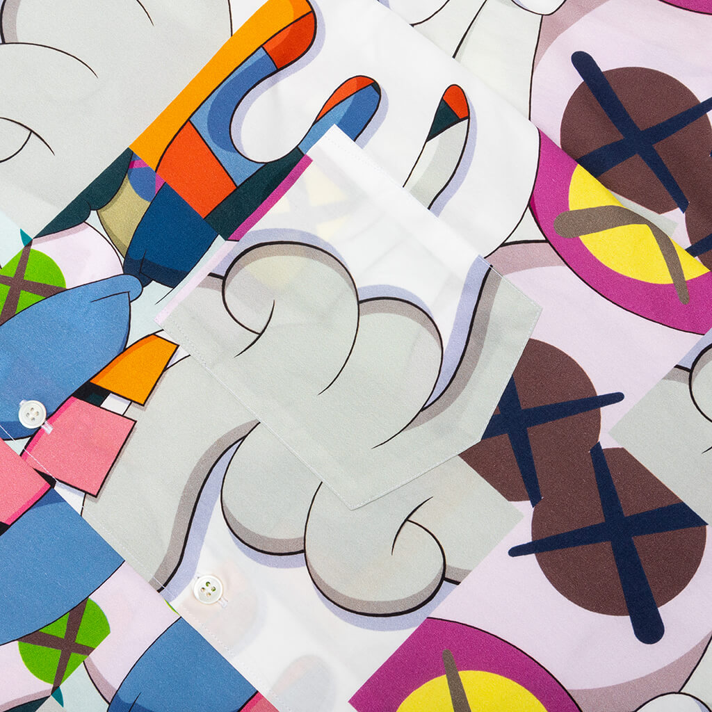 Comme Des Garcons SHIRT x KAWS Classic Shirt - White/Print 1
