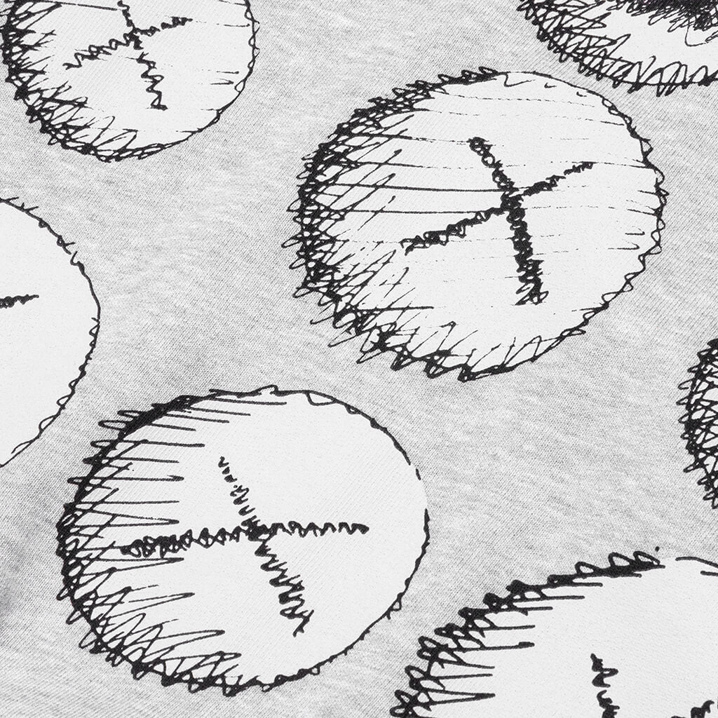 Comme Des Garcons SHIRT x KAWS Popover Hoodie - Grey/Print 2