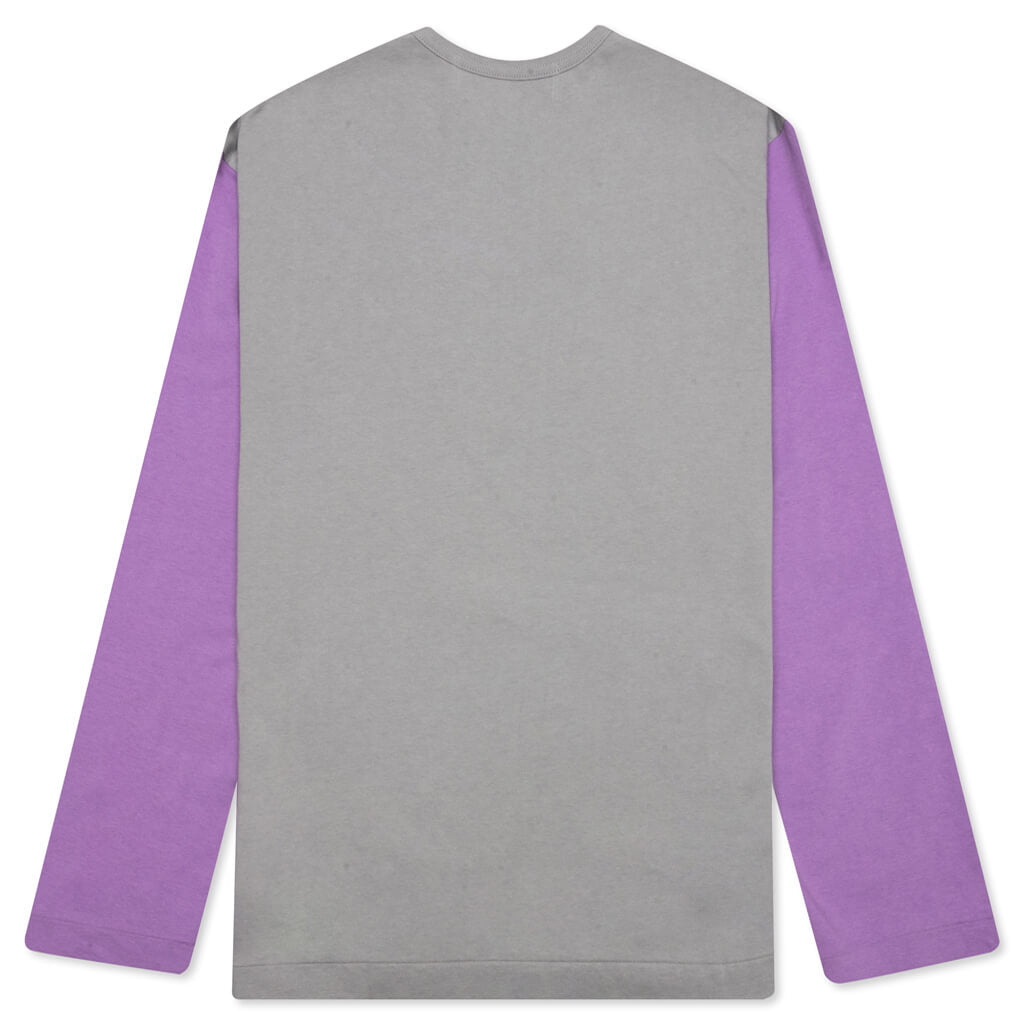 Bi-Color T-Shirt - Grey/Purple