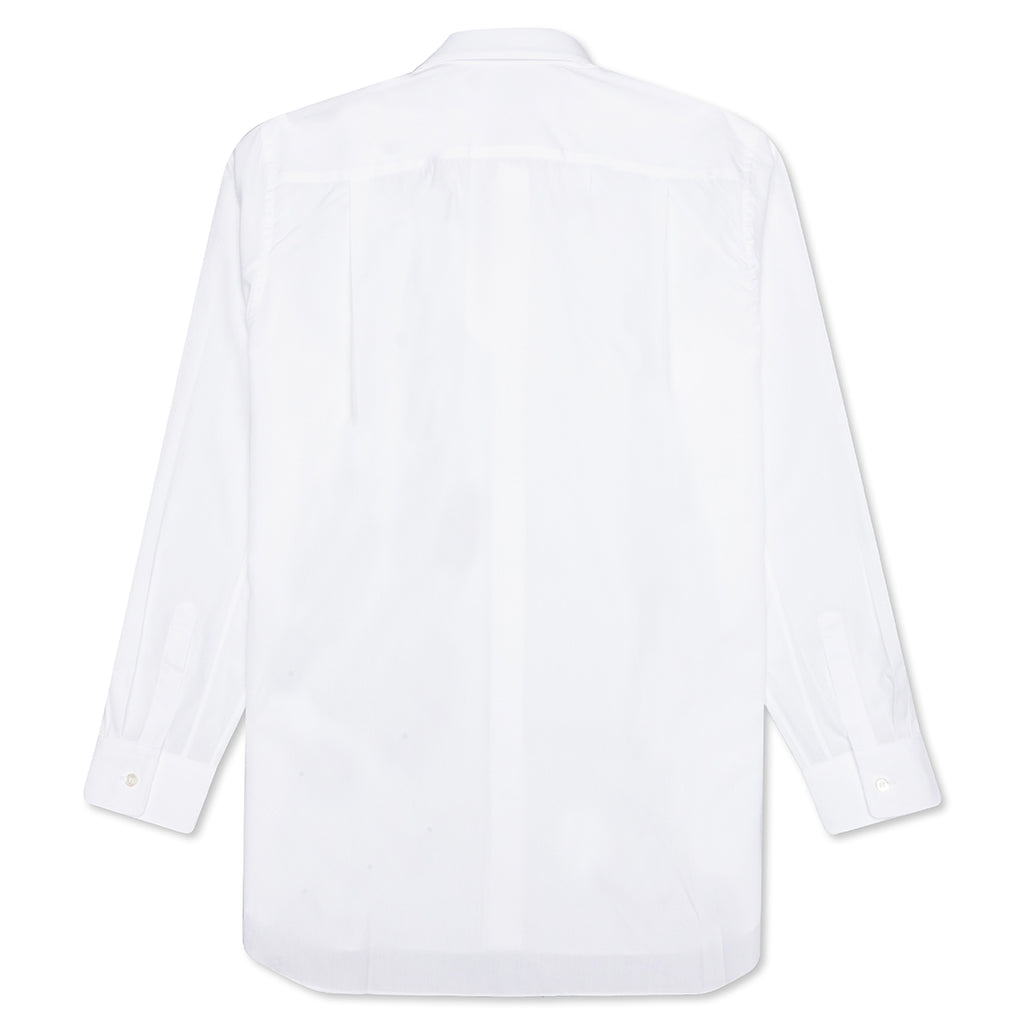 Black Heart Button Down - White