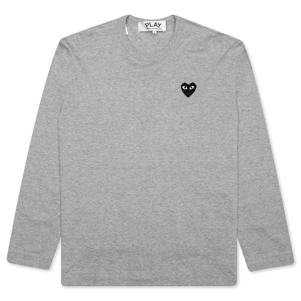 Black Heart Emblem L/S Tee - Grey