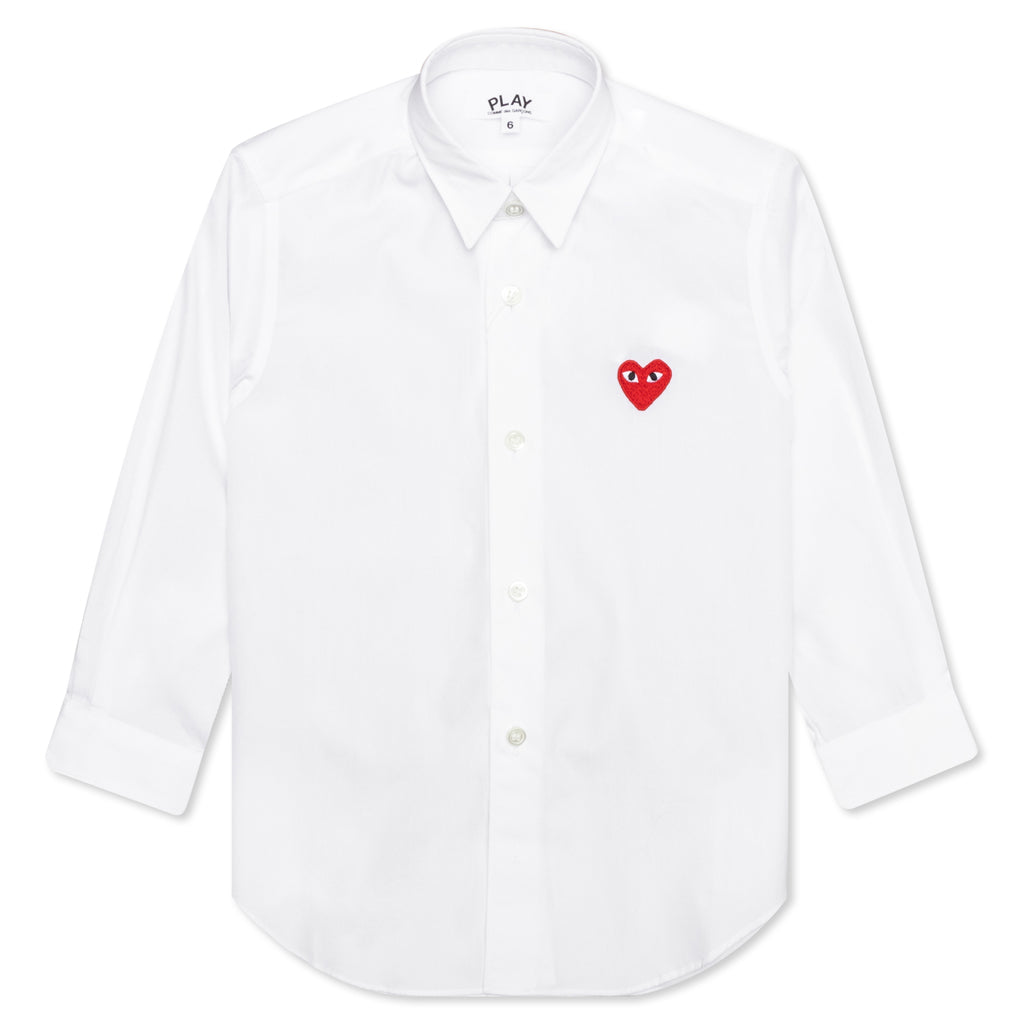 Kid's Button Up Shirt - White