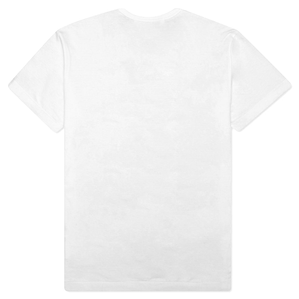 Red Emblem Heart T-Shirt - White/Blue