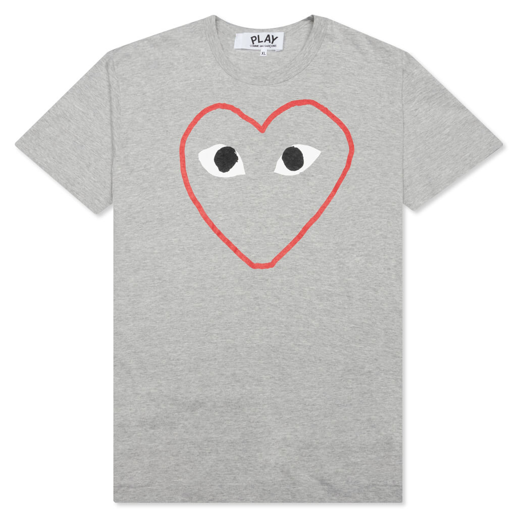 CDG Heart Sketch Tee - Grey