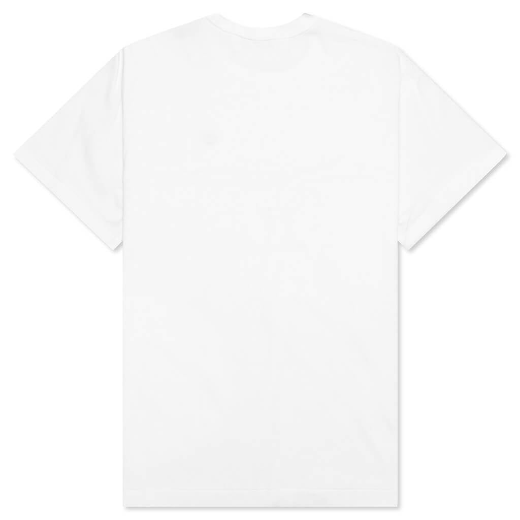 Women's Small Red Heart T-Shirt - White