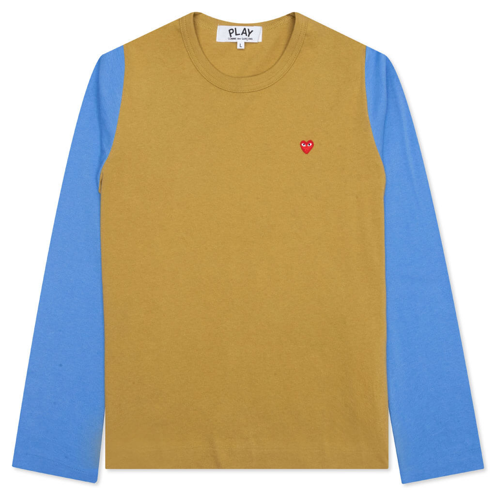 Women's Bi-Color T-Shirt - Olive/Blue