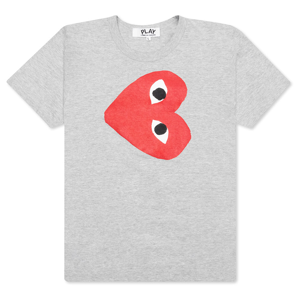 Women's CDG Sideways Heart Tee - Grey